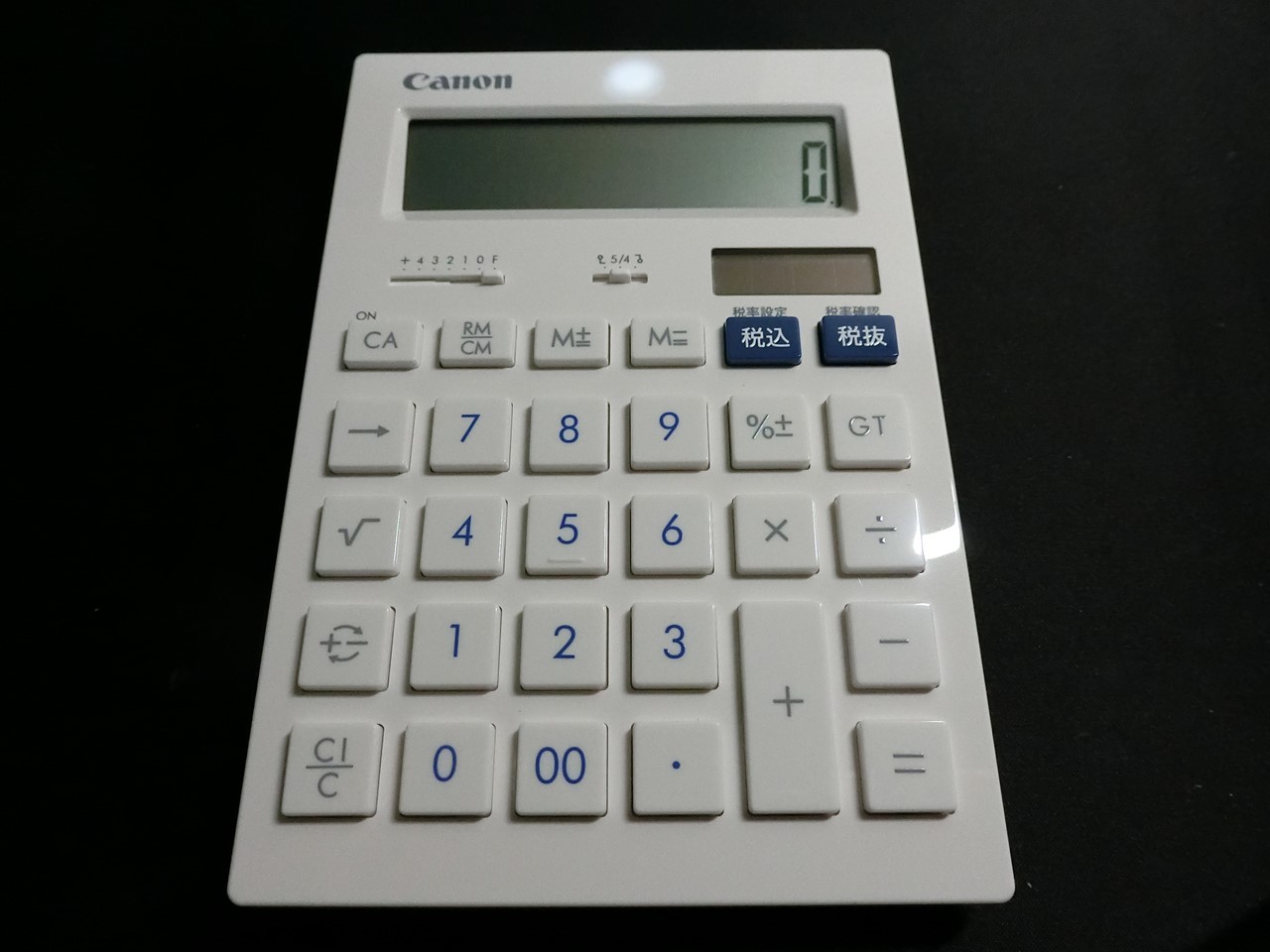 キヤノンの12桁表示可能電卓「HS-1201T」購入レビュー